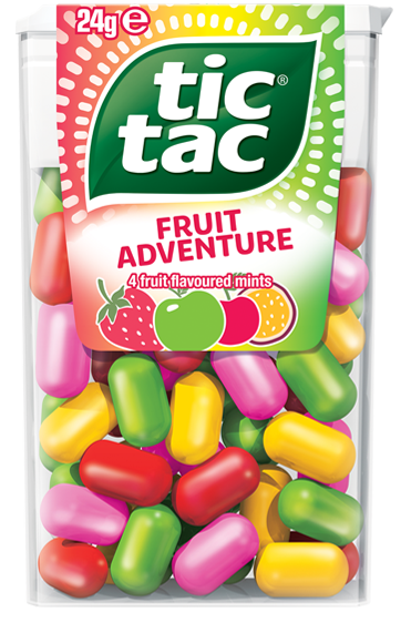 Tic Tac® Fruit Adventure 24g pack shot