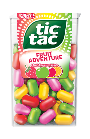 Tic Tac® Fruit Adventure 24g pack shot