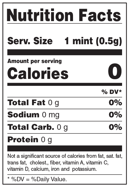 nutrition facts